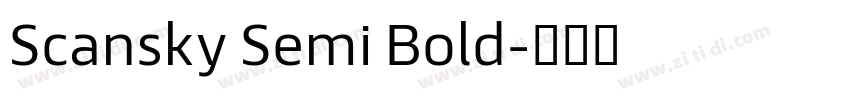 Scansky Semi Bold字体转换